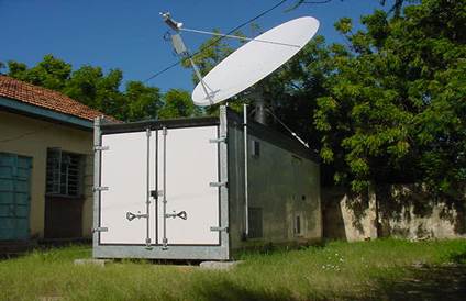 A white box with a satellite dish on it

Description automatically generated